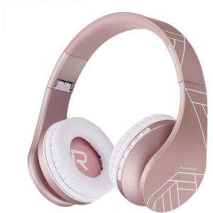LORANKA-Casque Bluetooth, Casque Audio Sans Fil Supra-Auriculaire avec Microphone int&eacute;gr&eacute;, St&eacute;r&eacute;o HD, Micro SD/TF mode, FM Radio, Pliable avec un &eacute;tui,Connexion &agrave; 2 Appareils pour iPhone/PC/TV/Mac - Neuf