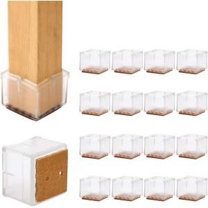 Patins antid&eacute;rapants en silicone pour pieds de chaise, lot de 16 (35-41 mm) GROOFOO - Neuf