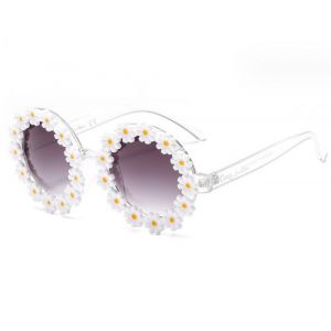 Lunettes De Soleil Pour Femmes, Noble Classic Round Daisy Lunettes De Soleil Pour Femmes/Hommes Belles Lunettes De Soleil Miroir - Neuf