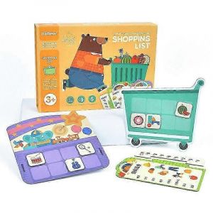 Liste de courses Jeux de société Jouets de verger pour enfants Jeu de mémoire arithmétique Jouets de puzzle logique - Neuf