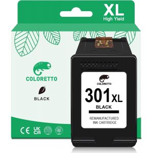 301XL Remanufactured Ink Cartridges for HP 301 Black Printer for HP DeskJet 1050 1510 1512 2050 3050 3059 Envy 4507 4504 4508 5530 5532 5539 OfficeJet 4630 4630 9 262 0 4632 - Neuf