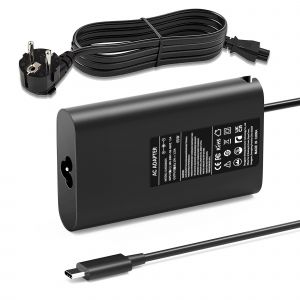 Chargeur USB C 65W pour Dell Latitude 5520 5420 5410 5285 5290 5400 5320 5310 5179 7275 7370 7420 7410 7320 7310 7210 9410 9510 XPS 12 13 9250 9350 9360 9370 9380 Adaptateur Alimentation Ordinateur - Neuf