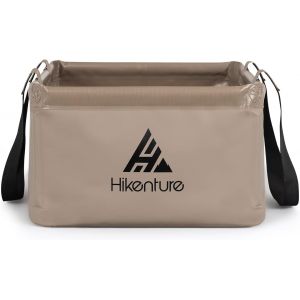 Ulteronixshop-Bassine pliable d'ext&eacute;rieur 15 l/20 l, seau pliable en tissu de b&acirc;che durable, comme bassine de lavage, bac &agrave; vaisselle, seau &agrave; p&ecirc;che, pour rin&ccedil;age, refroidissement (15 l, kaki)-D1 - Neuf