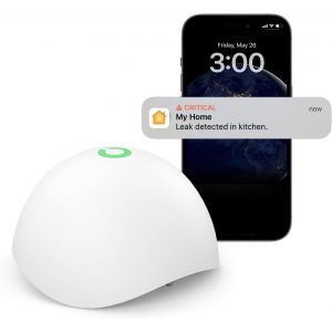 Détecteur De Fuite D'Eau Intelligent, Détecteur D'Indondation Compatible Avec Apple Home, Alexa Et Smartthings, Capteur D'Eau Avec Surveillance À Distance, Notifications D'Appli, H[MAT790289] - Neuf
