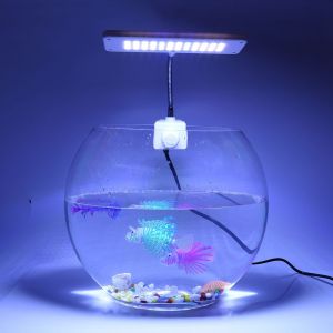 Hjlian Lampe A Pince Pour Aquarium, 1 Piece, Abs 220 V, 48 Led, Eclairage Blanc - Neuf