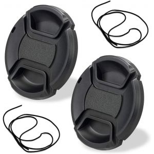 KAL-Lot De 2 Cache-Objectifs 43 Mm Pour Fuji Xt200 Xt1 Avec Objectif Fujinon Xc 35 Mm F/2, Xf 35 Mm F/2 R, 43 Mm &Agrave; Clipser Pour Canon M2 M3 Avec Objectif Ef-M 22 Mm F/2 Stm 28 Mm F/3,5 - Neuf