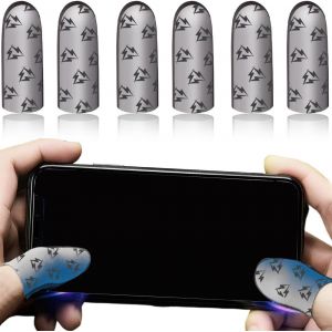 6 Pi&egrave;ces Gaming Finger Sleeves, Gants Gaming Pour Pubg Mobile, Prot&egrave;ge-Doigts Pour Jeux Sur T&eacute;l&eacute;phone Portable, Anti-Transpiration, Gants Ultra Sensibles[Z478] - Neuf