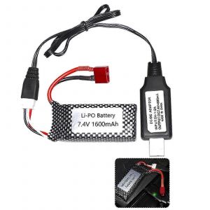 Batterie Lipo 7.4V 1600mAh &Eacute;chelle 1:10 RC Voitures Quadcopter pour XLH 9125 Buggy Car - Neuf