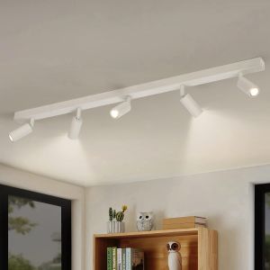 Subzonal-Luminaire Plafonnier Led 5 Spots Orientables Moderne Plafonnier Spot Blanc 3w G9 4000k Blanc Naturel 360lm Luminaire Plafond Pour Salon Salle &Agrave; Manger Cuisine Ampoules Incluses - Neuf