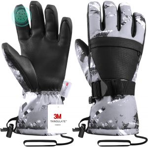 Gants de ski, gants d'hiver, gants de neige, gants de ski et de snowboard, gants de temps froid, pour les deux sexes, pour les parents - Neuf