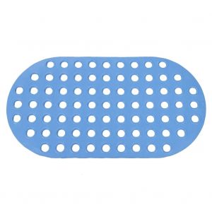 HJLIAN Tapis antiderapant a grands trous, absorbant l'eau, pour salle de bain, cuisine, baignoire (bleu) - Neuf