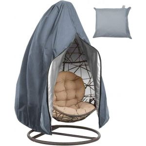 Housse de protection pour fauteuil suspendu, imperméable et zippée, 190 x 115 cm (gris) - Neuf