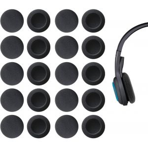 Lot De 10 Paires De Coussinets En Éponge Pour Casque D'ordinateur - Noir - 50 Mm - Neuf