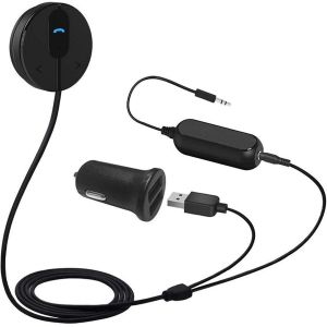 Kit Bluetooth De Voiture Besign, Récepteur Bluetooth, Adaptateur Audio Mains Libres Sans Fil 5.0 Avec Micro, Base Magnétique Et Isolateur De Terre De Bruit Pour Audio De Voiture - Neuf