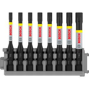KAL-Professional 8 Pi&egrave;ces Pack D'Embouts De Vissage Torx (Impact Control, T Bits, Longueur 50Mm, Pick And Click, Accessoires De Visseuse &Agrave; Percussion) - Neuf