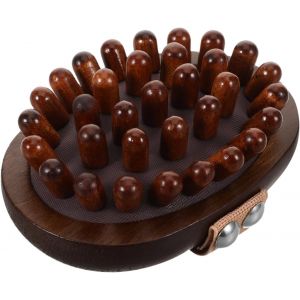 Sjzg-Brosse De Massage Naturel Pour M&eacute;ridiens Outil Portable Et Polyvalent Pour Relaxation Musculaire Abdominale Et Jambes Design &Eacute;l&eacute;gant Et Prise Main Confortable - Neuf