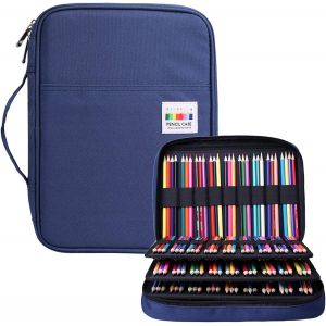 Trousse Scolaire Trousse &agrave; Crayons de Grande Capacit&eacute; Sac &agrave; Crayons &eacute;cole Trousse &agrave; Maquillage pour Filles Gar&ccedil;ons &eacute;tudiants, Rose - Neuf