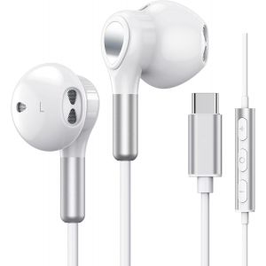 ERYI-Ecouteur Usb C Pour Samsung Galaxy S23 S24 S22 Ultra S21 S20 A54 A55, Écouteurs Usb Type C Intra Auriculaires Avec Micro Et Contrôle Du Volume Pour Iphone 16 15 Plus Pro Max, Pixel 8 7 Pro 6, Ip - Neuf