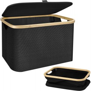 MDY-Panier à Linge 40L Pliable - En Tissu Résistant et Lavable - Parfait pour Salle de Bain, Chambre d'Enfant et Voyage - Neuf