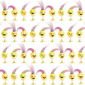 Dda-- 36 Jouets Pop Up Pour Enfants, 6cm - Visage Souriant Pour Fête D'anniversaire Avec Cheveux Multicolores, Coffret De Jouets Sauteurs Et De Remplissage De Sacs À Surprises - Neuf