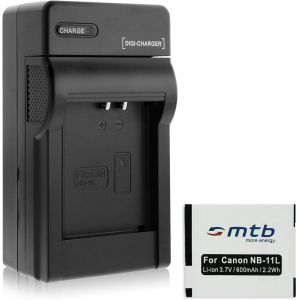 Batterie + Chargeur (Auto/Secteur) pour Canon NB-11L / Ixus 125 HS, 265 HS, Powershot A2500... Voir liste - Neuf
