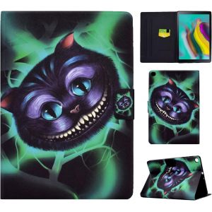 KAL-Coque Pour Samsung Galaxy Tab S5E 10.5 Pouces 2019 (Sm-T720/ Sm-T725), Fente Pour Carte Housse Avec R&eacute;veil/Veille Auto &Eacute;tui Pour Galaxy Tab S5E 10.5"" 2019 - Gros Chat - Neuf