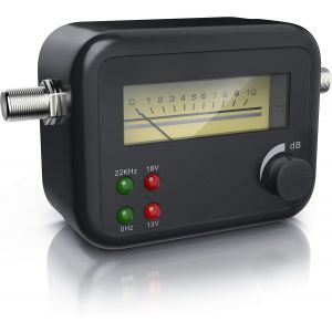 LETNERNY-Csl- Satfinder, Pointeur Détecteur De Satellite Avec Échelle De Niveau - Affichage Du Pointeur Avec Signal Sonore - Compatible Hd, Sensibilité Élevée, Réglage De La Force Du Signal - Neuf