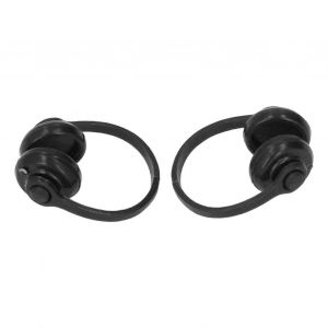 1/12 échelle miniature poupée noire casque décoration haute simulation modèle réaliste 2pcs - Neuf