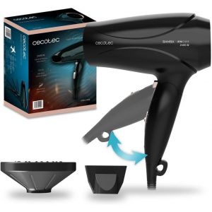 S&egrave;che Cheveux Ionique Compact Avec Diffuseur Bamba Ionicare 5450 Power&go Pro Fire. Puissance De 2400w, Avec Technologie Ionique R&eacute;elle Et Grand D&eacute;bit D'air, Fonction D'air Froid (Bronze) - Neuf