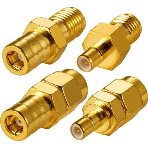 Adaptateur d'antenne Radio Dab 4 Kit Adaptateur SMA vers SMB Adaptateur de Prise SMA Adaptateur SMB pour Antenne Radio Dab - Neuf