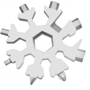 Snowflake Multi-Tool 18-En-1 Snowflake Tournevis Outil Tout Usage Ouvre-Bouteille Portable En Acier Inoxydable Cadeau De Noël - Neuf