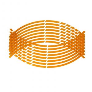 Réfléchissant Jaune Ruban De Jante Pour La Moto Et La Voiture, La Roue, La Décoration, Le Hub Des Autocollants, Moto, Auto Autocollants - Neuf