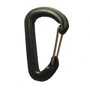 Mousqueton à Tirage Rapide Portable Et SûR En Forme De D Pour L'extéRieur, Accessoire De Qualité Pour L'escalade (Noir) - Neuf