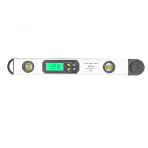 XYONG Rapporteur d'angle numerique en alliage d'aluminium, outil de niveau numerique, ecran LCD haute definition 0-225¡ã, argent - Neuf
