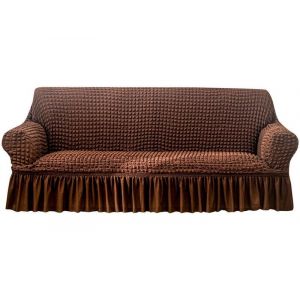 Housse De Canap&eacute; Extensible Pour Canap&eacute; 2 Places - Caf&eacute;, Convient Aux Canap&eacute;s De 145 &Agrave; 185 Cm (57 &Agrave; 70 Pouces), Lavable En Machine - Neuf