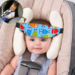 Lot De 2 Appuie-Têtes Pour Siège Auto Enfant (Rose Et Marron), Réglables, Pour Dormir, Pour Voyager En Voiture, Accessoires De Couchage - Neuf