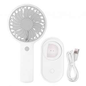 HJLIAN Ventilateur de bureau portable oscillant a 90¡ã, 3 vitesses reglables, pour la maison, le bureau et les voyages, blanc - Neuf