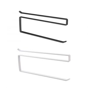 Porte-Serviettes En Papier Suspendu,Rouleau De Papier,Film Plastique,Support De Rangement De Chiffon,Pour Cuisine,Armoires,Support De Rangement De Salle De Bain.White And Black. - Neuf