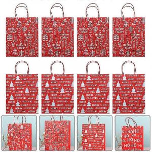 12pcs Sac De Cadeau De No&euml;l Beau Exquis De La Mode &Eacute;l&eacute;gante De Jolis Bonbons De No&euml;l Sac De Papier D'emballage De Sac De Sacs En Papier Kraft - Neuf