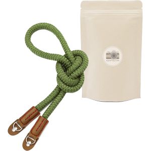 Sangle pour Appareil Photo en Coton Verte Vert Vintage bandoulière Courroie de Cou dragonne pour DSLR Canon Fuji Fujifilm Leica Pentax Olympus Sony Pana Pentax Samsung Sigma etc... - Neuf