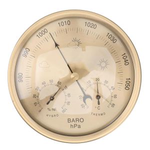 ChenQuanSarl-Baromètre 3 En 1 Thermomètre Hygromètre Cadran Type Station Météo Pression Air Température Humidité Mètre Décoration - Neuf