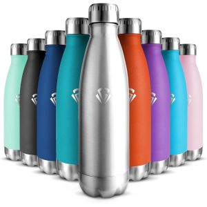 Gourde Isotherme Enfant 500ml, Acier Inoxydable 18/8, Bouteille Isotherme, Sans Bpa, Gourde Enfant, , Water Bottle, Étanche Double Isolation, Bouteille Inox Pour Camping, École, Gym - Neuf