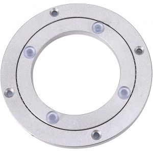 Plateau tournant pivotant,roulement de plateau tournant en alliage d'aluminium,roulement pivotant robuste plateau tournant rond salle à manger - Neuf