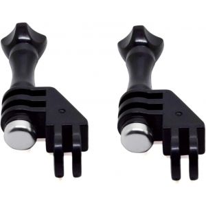 2PC Support Vertical Compatible avec Gopro, Adaptateur coud&eacute; &agrave; 90 degr&eacute;s Compatible avec Insta360 One X2, Gopro Hero, DJI Osmo Action 2 et la Plupart des cam&eacute;ras d'action - Neuf