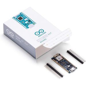 Nano 33 IoT [ABX00027]-Carte compacte avec WiFi et Bluetooth intégrés,idéale pour projets IoT,automatisation et Applications connectées avec microcontrôleur Arm Cortex-M0+ et IDE. - Neuf