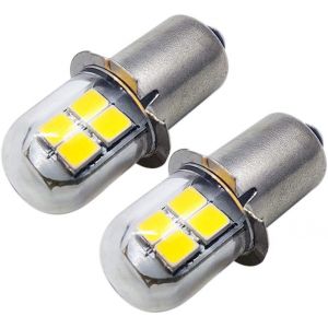 Sjzg-Lot De 2 Ampoules Led P13.5s Jaunes 2835 8smd 4,5 V 6 V Pour Lampes Frontales, Lampes Torches - Neuf