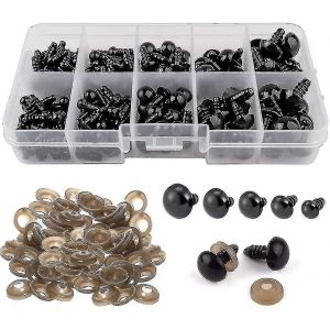 Yeux De S&eacute;curit&eacute; Avec Rondelles, 400pcs Yeux De Poup&eacute;e En Plastique, Y Compris 200pcs Yeux De S&eacute;curit&eacute; 200pcs Laveuses - Neuf