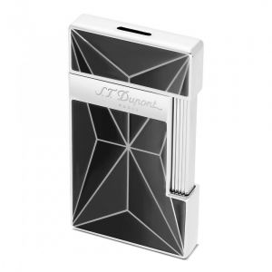 Briquet S.T. Dupont Noir Et Chrome Fire X Slimmy - Neuf