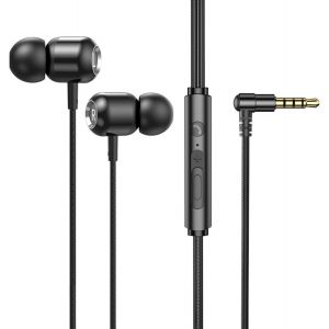 LORANKA-&Eacute;couteurs intra-auriculaires filaires avec microphone, isolation phonique filaire pour &eacute;couteurs jack 3,5 mm pour iPhone, Samsung, ordinateur, ordinateur portable, enfants, &eacute;tudiants (noir) - Neuf