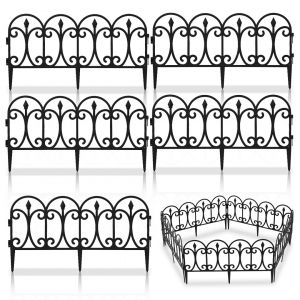 5x Bordure De Pelouse Cl&ocirc;ture De Parterre Bordure De Jardin Grille De Plantes Bordure De Parterre - Neuf